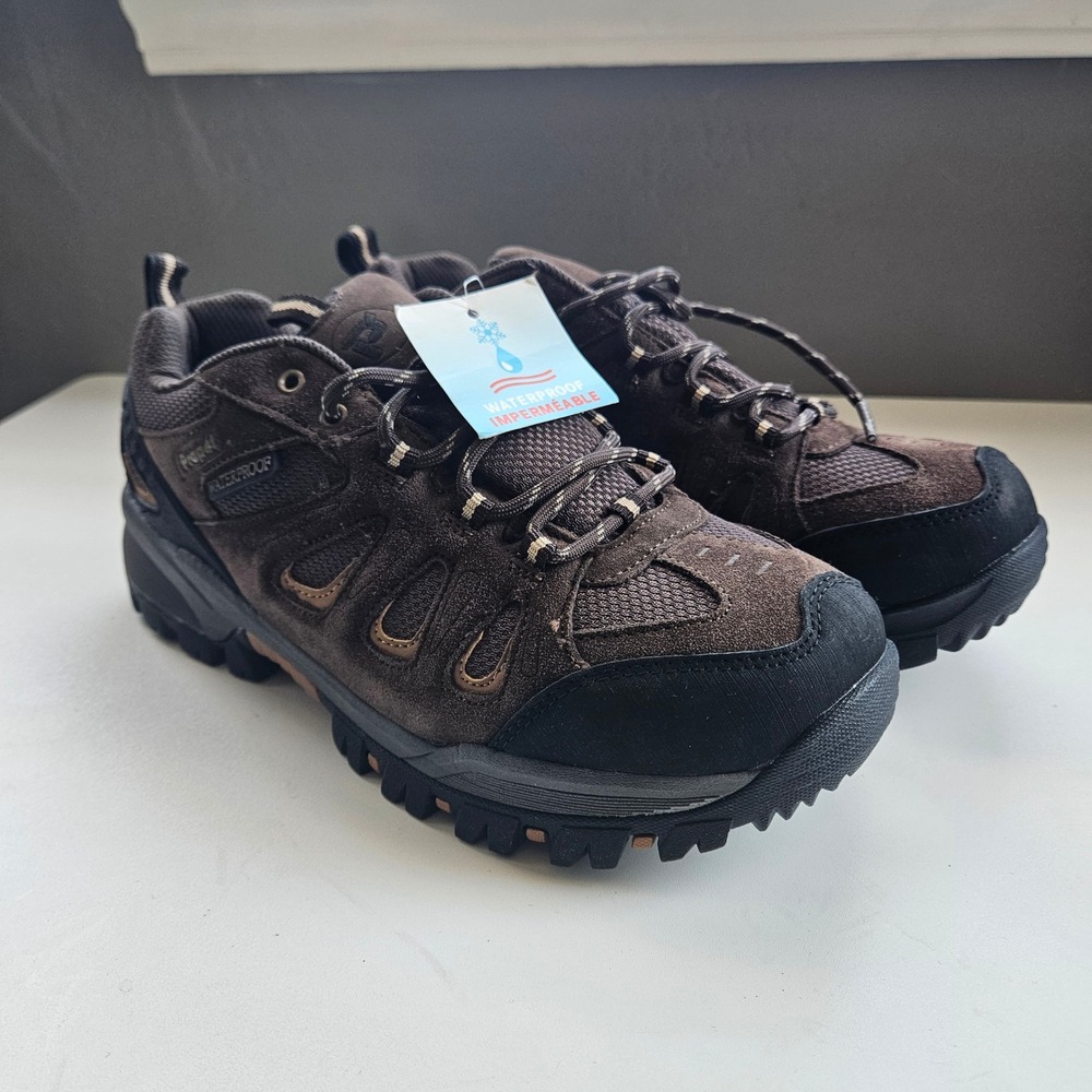 Propet Hiking Shoes Mens 8 XX 5E Wide Brown Waterproof Sealtex Ridge Walker Gorp